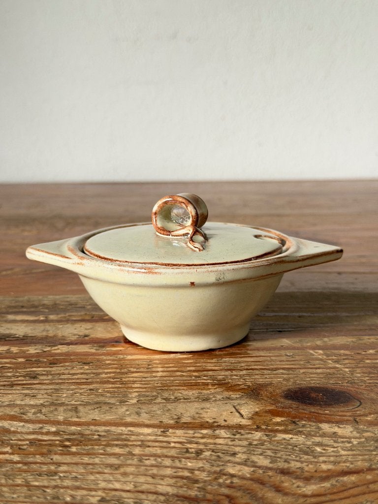 Suikerpot / Jampot - Mobach Utrecht - crème kleurige glazuur, Ophalen of Verzenden