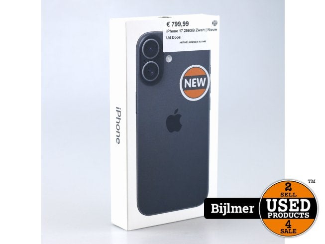 iPhone 17 256GB Zwart | Nieuw Uit Doos