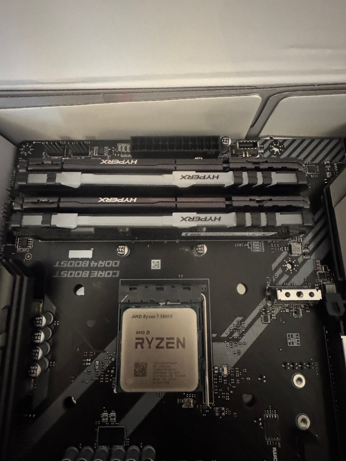 Geforce RTX 3070 EVGA en een moederbord met CPU en Ram, Computers en Software, Moederborden, Ophalen, Zo goed als nieuw, AMD, DDR4