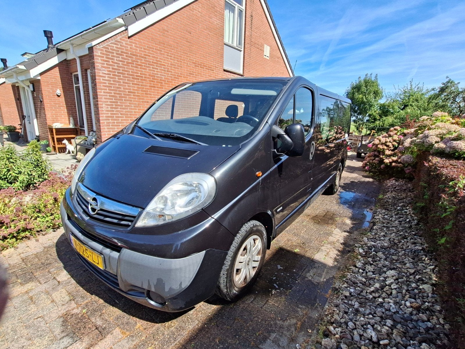 Opel Vivaro 2.5 D 107KW 2011, lees eerst tekst., Auto's, Bestelauto's, Stof, 4 cilinders, Zwart, 11 km/l