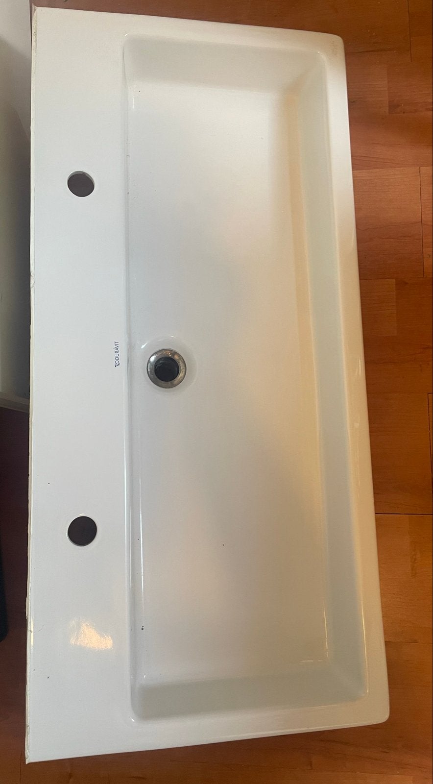 Duravit wastafel met twee kraangaten, Ophalen, Gebruikt, Wastafel