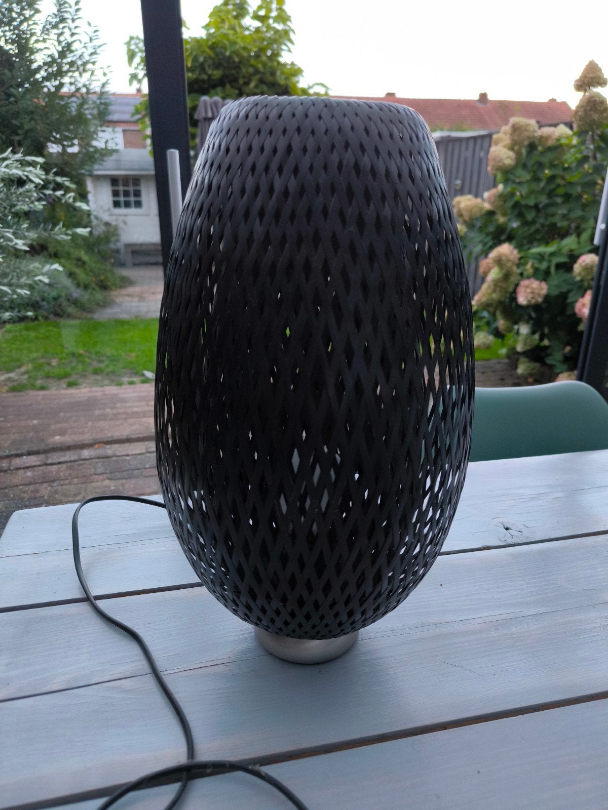 ikea rieten tafel lamp zwart, Zwart, Ophalen of Verzenden, IKEA