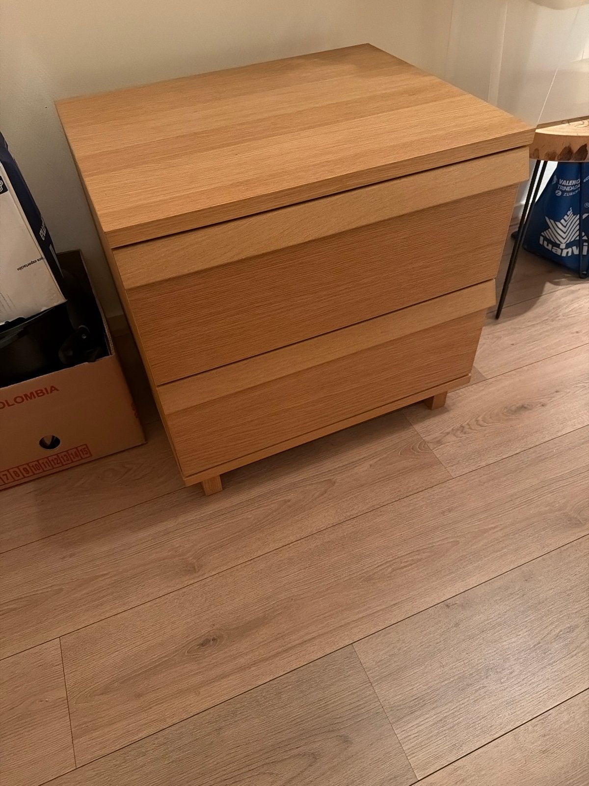 Ikea IKEA MALM ladekast met 2 laden, Ophalen, 100 tot 150 cm, 50 tot 100 cm, Zo goed als nieuw