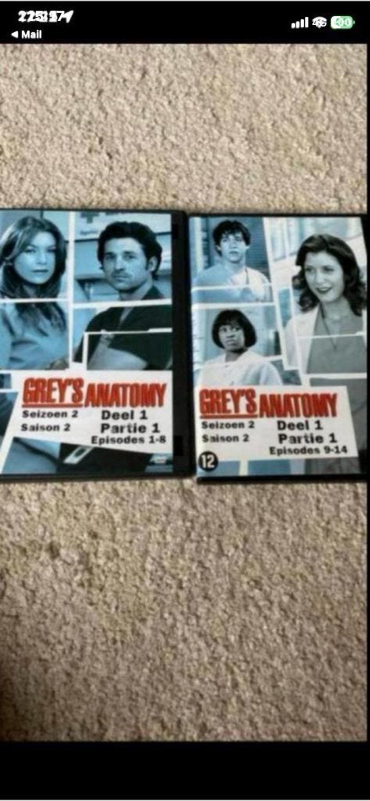 Grey's Anatomy Seizoen 2 Deel DVD Boxset, Cd's en Dvd's, Dvd's | Tv en Series, Vanaf 12 jaar, Ophalen of Verzenden, Gebruikt, Drama