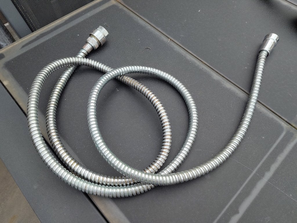 douchekop met slang, Ophalen, Gebruikt, Chroom, Douche