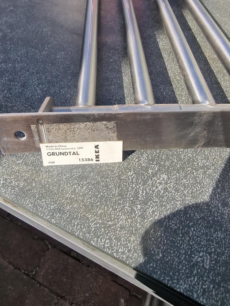 IKEA Grundtal hang/droogrek - Roestvrij staal, Gebruikt, IKEA, Zilver, Ophalen of Verzenden