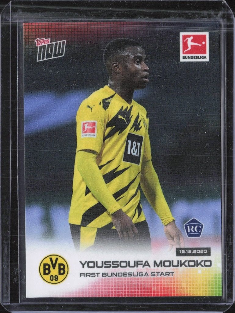 Topps NOW Rookie Cards Moukoko Knauff Adamu RC, Ophalen of Verzenden, Zo goed als nieuw, Plaatje