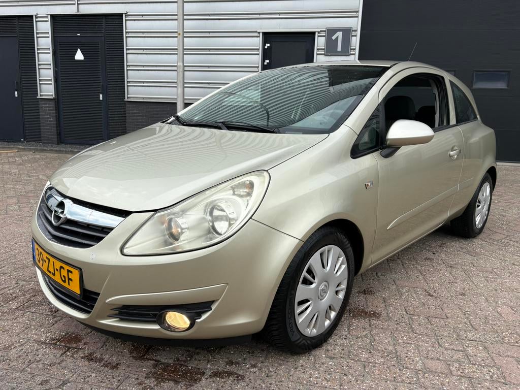 Opel Corsa 1.2 16V 3D WR 2008 Beige, Auto's, Opel, Bedrijf, Corsa, ABS, Airbags, Airconditioning, Boordcomputer, Centrale vergrendeling