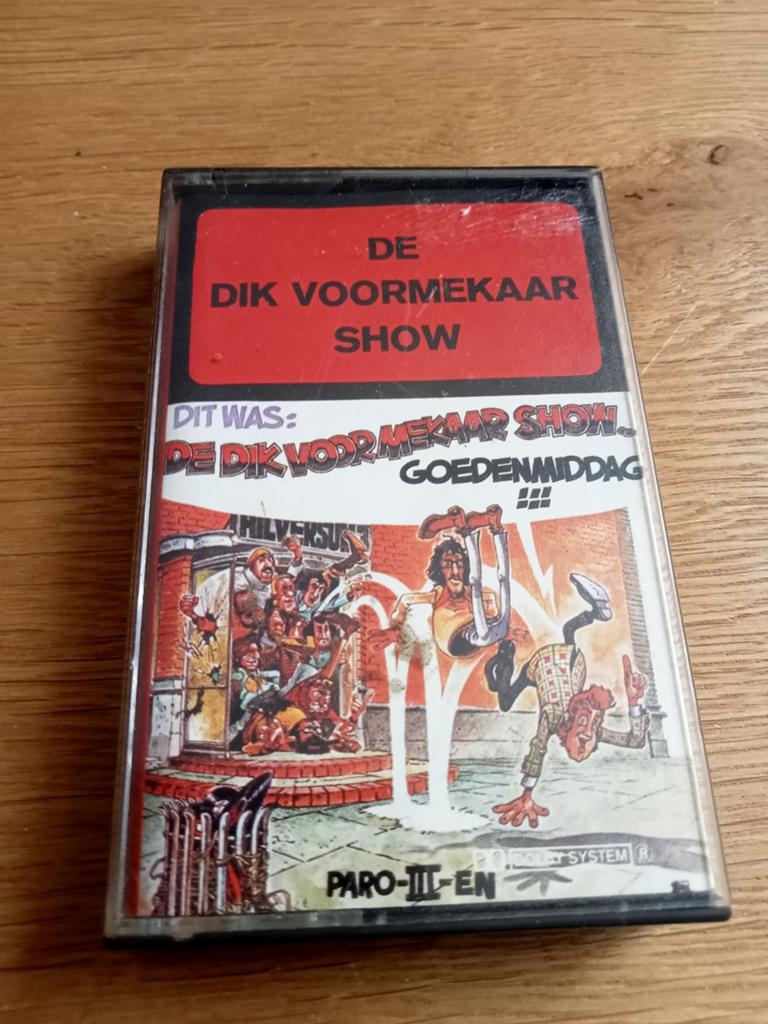 cassette de dik voormekaar show, Gebruikt, 1 bandje, Ophalen of Verzenden, Voorbespeeld