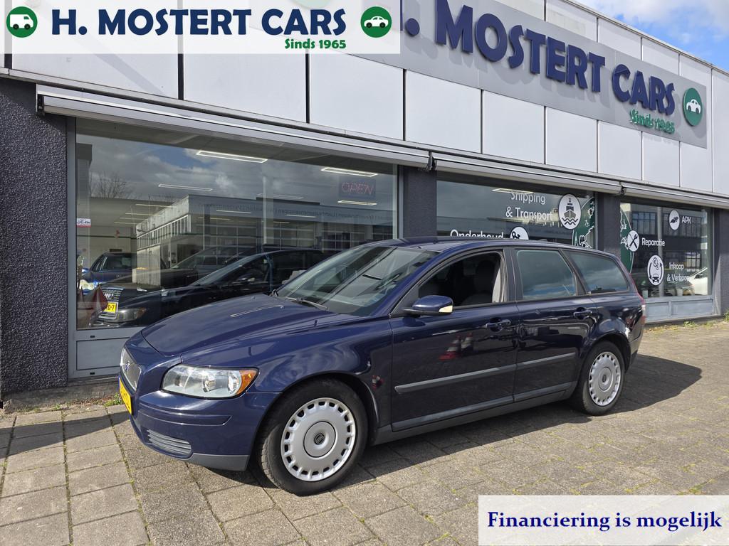 Volvo V50 1.8 *Nieuwe APK* Airco Electr. Ramen *Airbags * Ri, Voorwielaandrijving, 4 cilinders, Blauw, Electronic Stability Program (ESP)