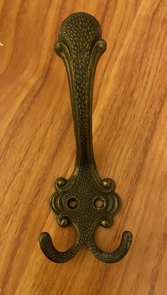 5 antieke brocante kapstokhaken, Verzenden