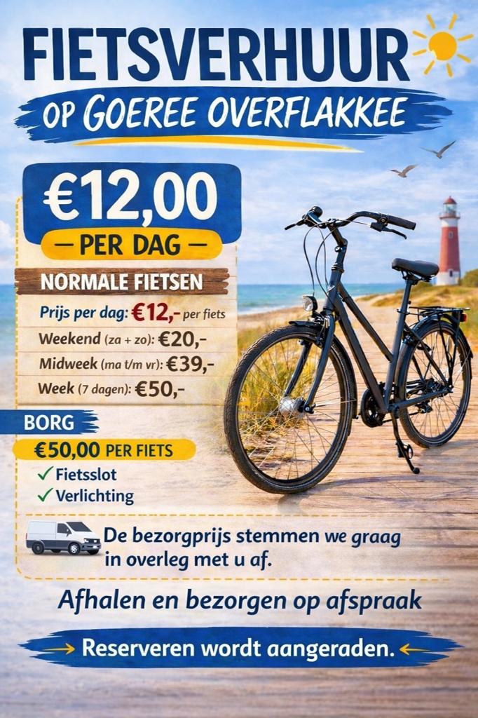 Fietsen te huur Goeree-Overflakee, Ophalen, Gebruikt, Gazelle