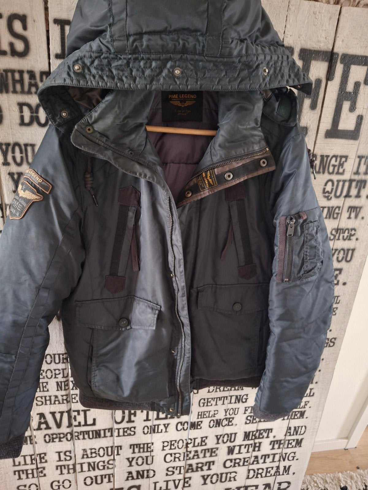 PME Legend Stratotanker winterjas - Maat M, Maat 48/50 (M), Zwart, Ophalen of Verzenden, PME Legend