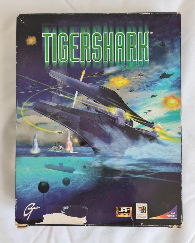 TIGERSHARK compleet in doos 1997 CDROM, Spelcomputers en Games, Games | Pc, Gebruikt, Ophalen of Verzenden