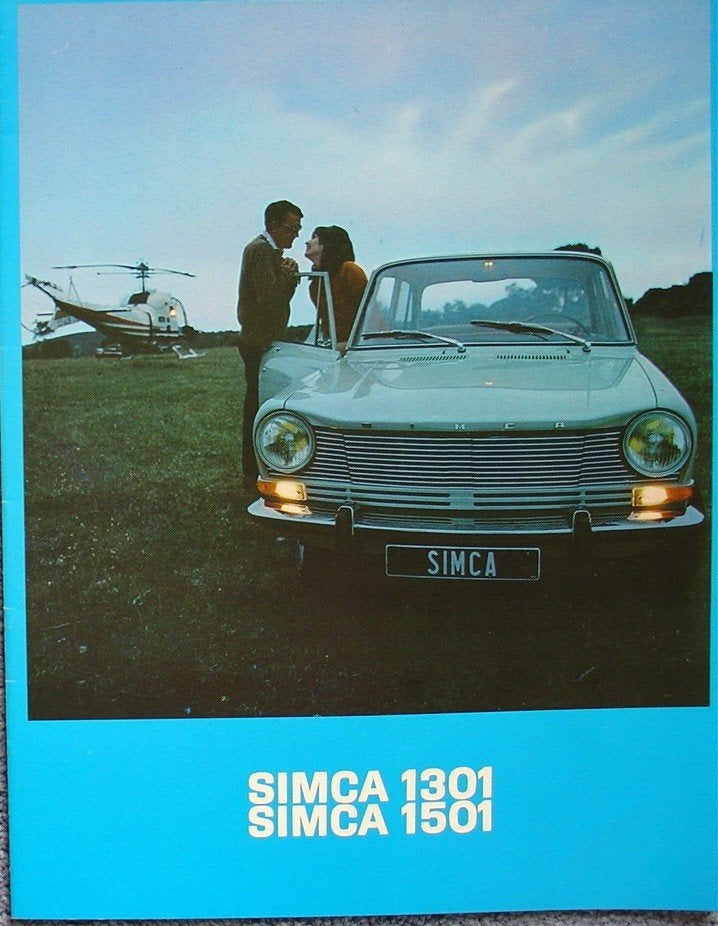 Simca 1301 1501 brochure NL 1967, Ophalen of Verzenden, Zo goed als nieuw, Overige merken