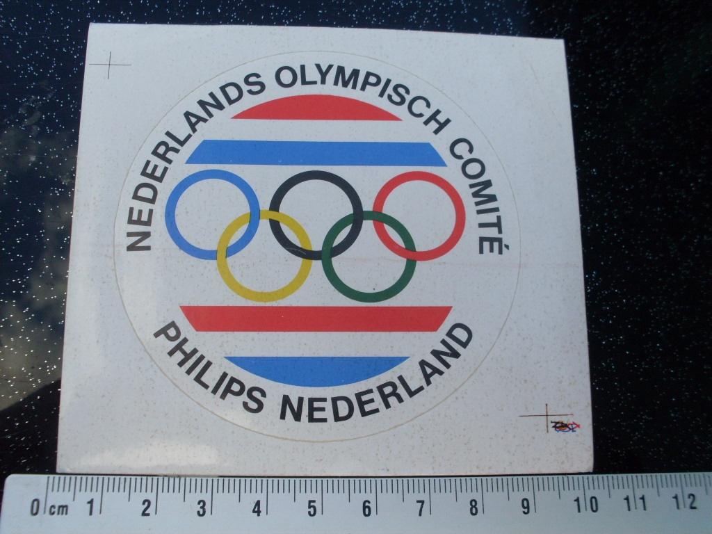 sticker philips olympisch comité philips logo embleem, Verzamelen, Stickers, Verzenden, Zo goed als nieuw, Bedrijf of Vereniging