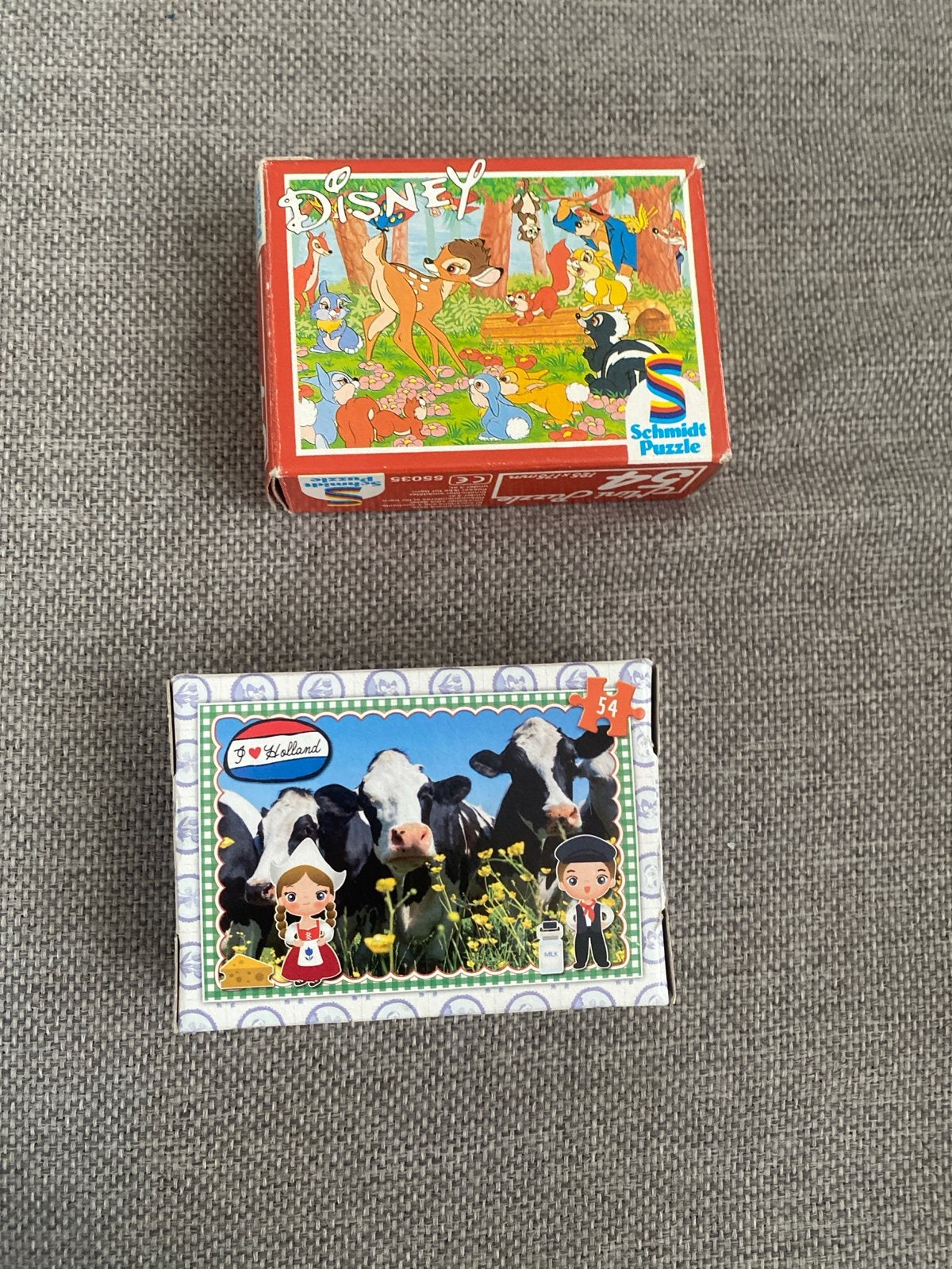 2 Minipuzzels: 54 stukjes, Ophalen, Minder dan 500 stukjes, Gebruikt, Legpuzzel
