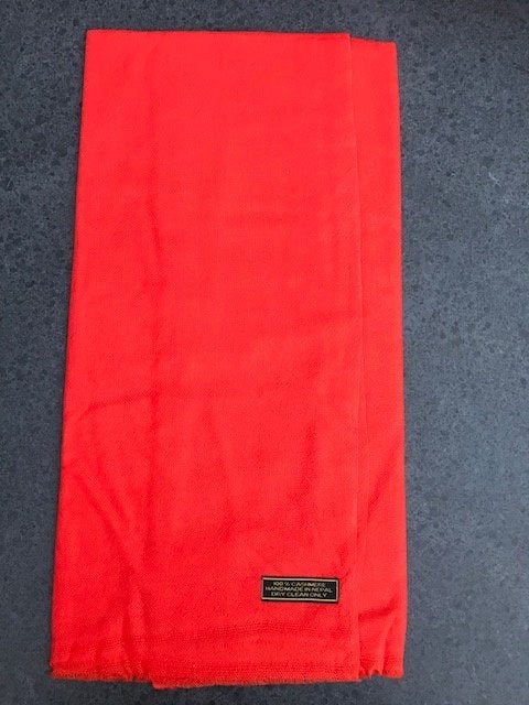 Cashmere (Kasjmir, Kasjmier) sjaal, handgemaakt uit Nepal, Kleding | Dames, Ophalen of Verzenden, Nieuw, Maat 46/48 (XL) of groter