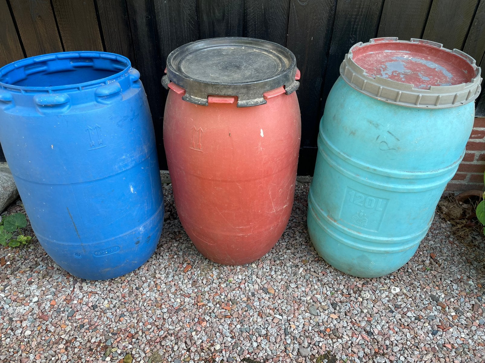 Voertonnen inhoud 120 liter, Ophalen, Vee
