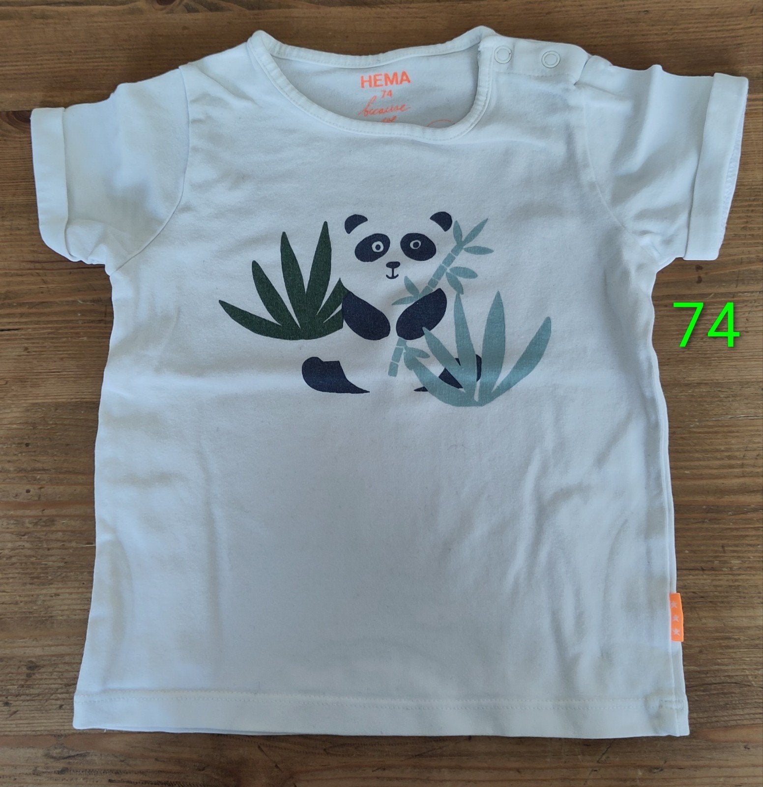 Shirtje maat 74, Ophalen, HEMA, Jongetje of Meisje, Shirtje of Longsleeve