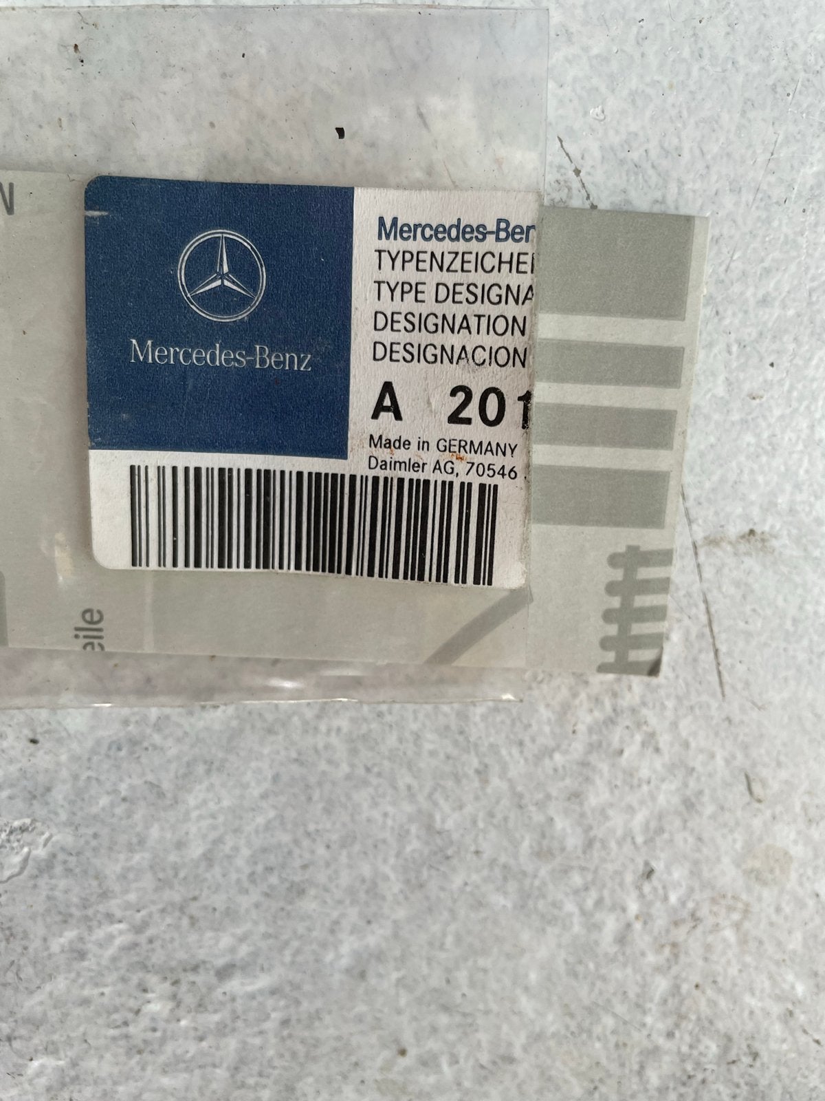 Mercedes-Benz 190D Typeaanduiding Nieuw in verpakking, Ophalen of Verzenden, Nieuw, Mercedes-Benz