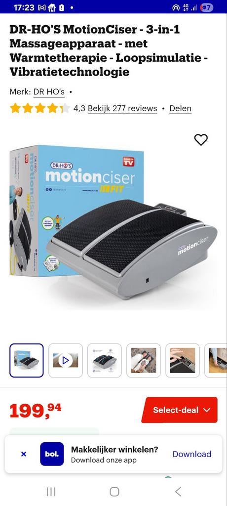 DR-HO'S MotionCiser 3-in-1 Massageapparaat, Ophalen of Verzenden