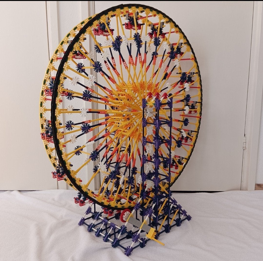 K'nex reuzenrad compleet voor kermis Volendam Ferris wheel, Ophalen of Verzenden, Zo goed als nieuw, K'nex