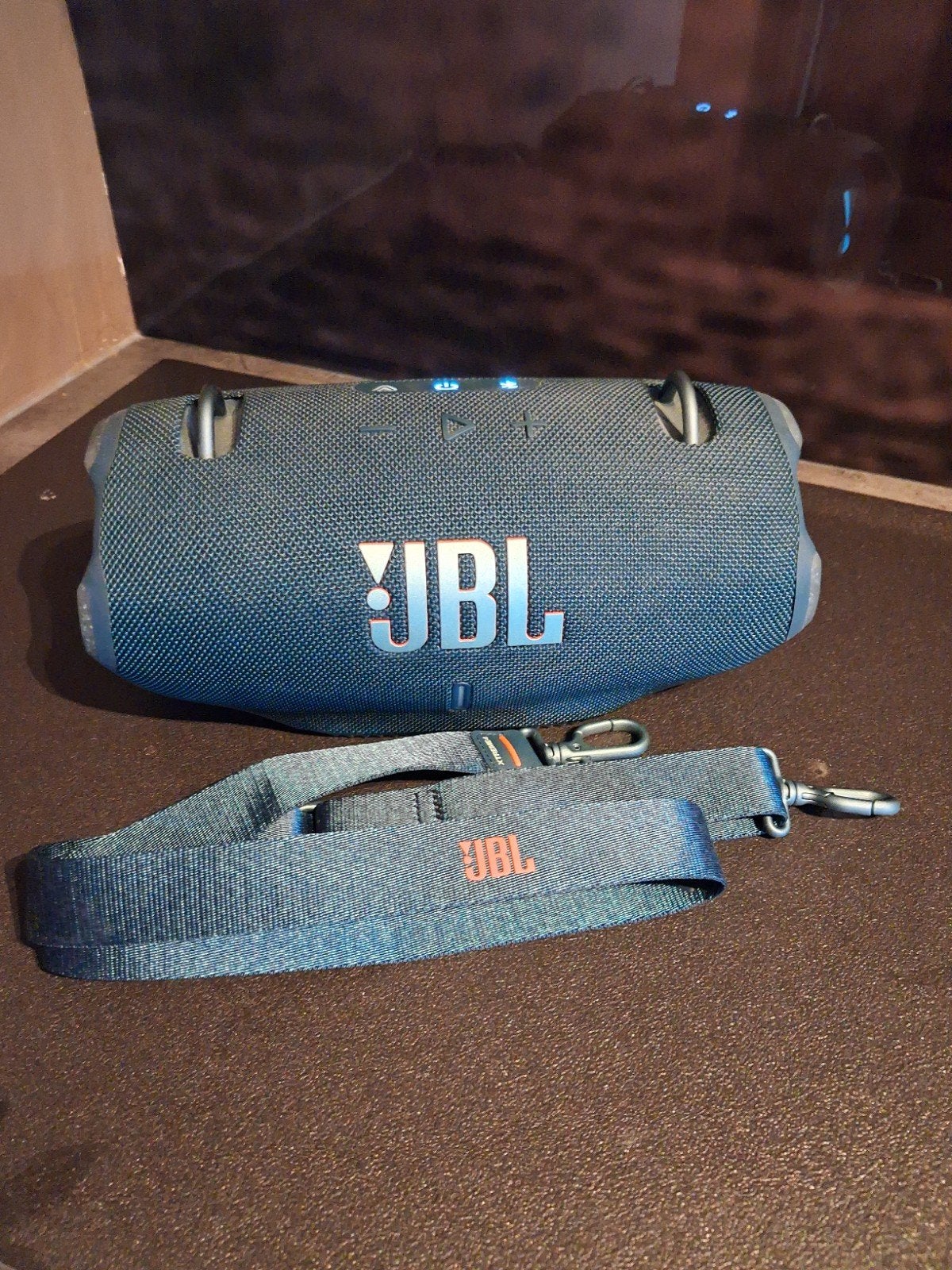 JBL Xtreme 4 Blauw zgan, Bluetooth, JBL, Ophalen of Verzenden, Zo goed als nieuw