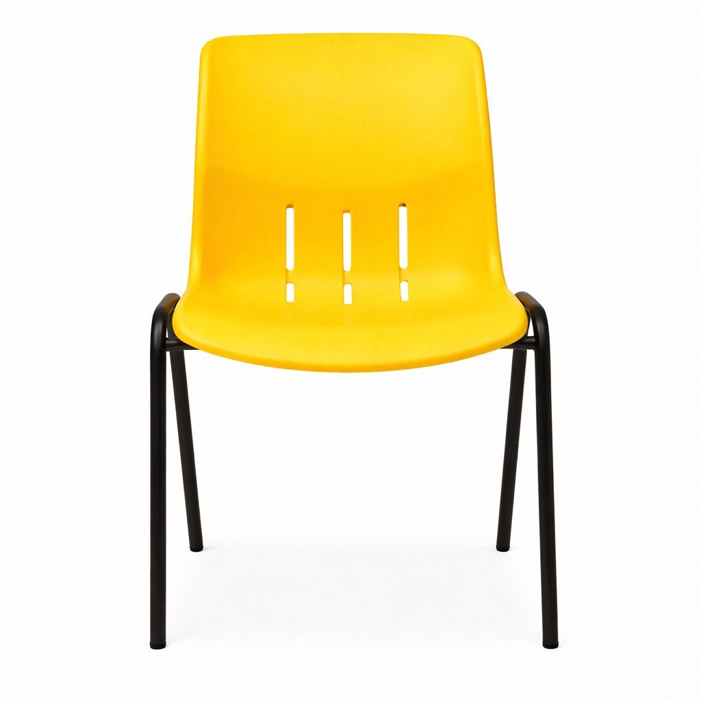 Stapelstoelen Denver geel kantinestoelen zaalstoelen nieuw, Huis en Inrichting, Kunststof, Everardo, Nieuw, Info@everardo.nl