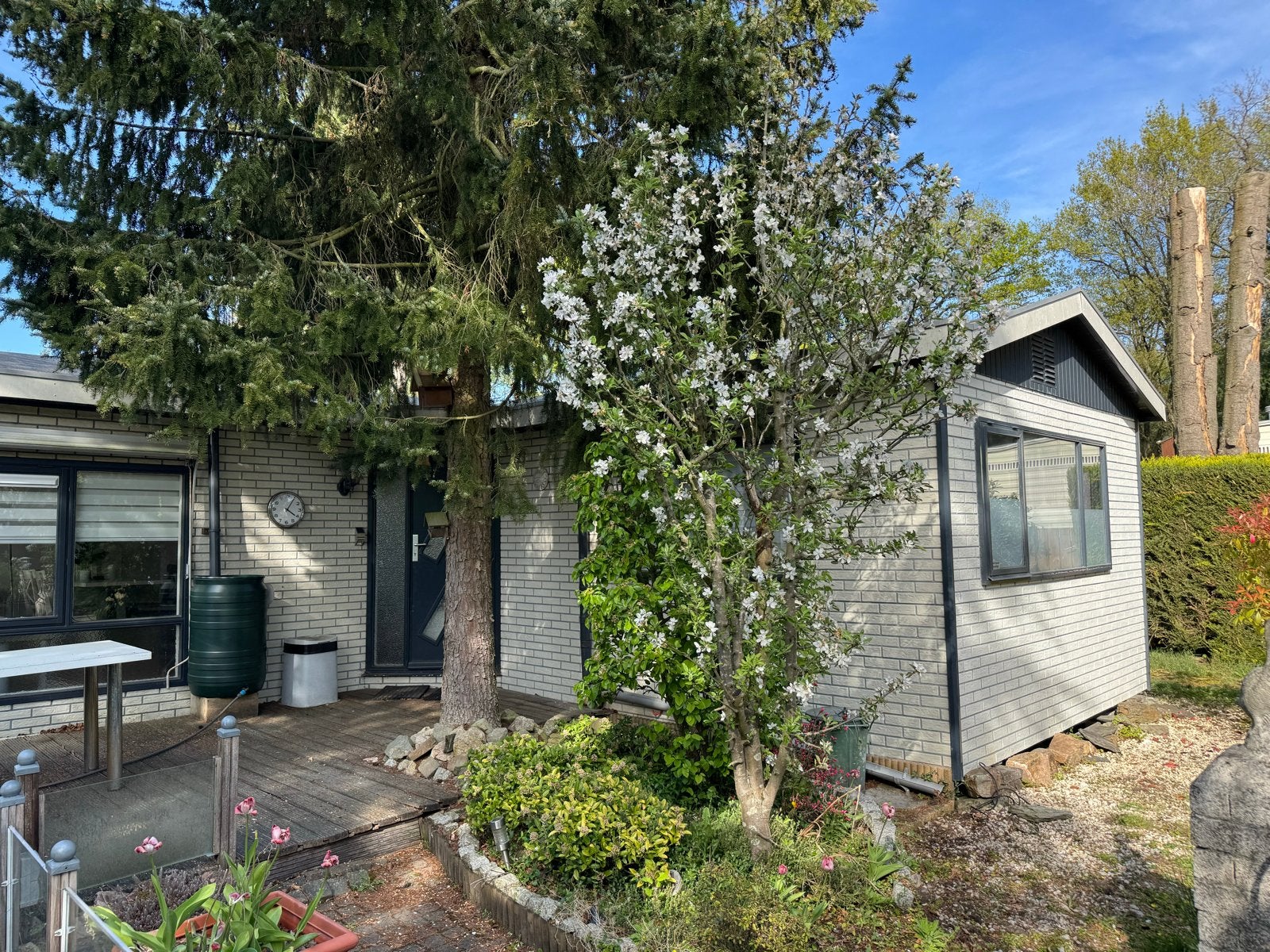 Chalet te koop, Tuin