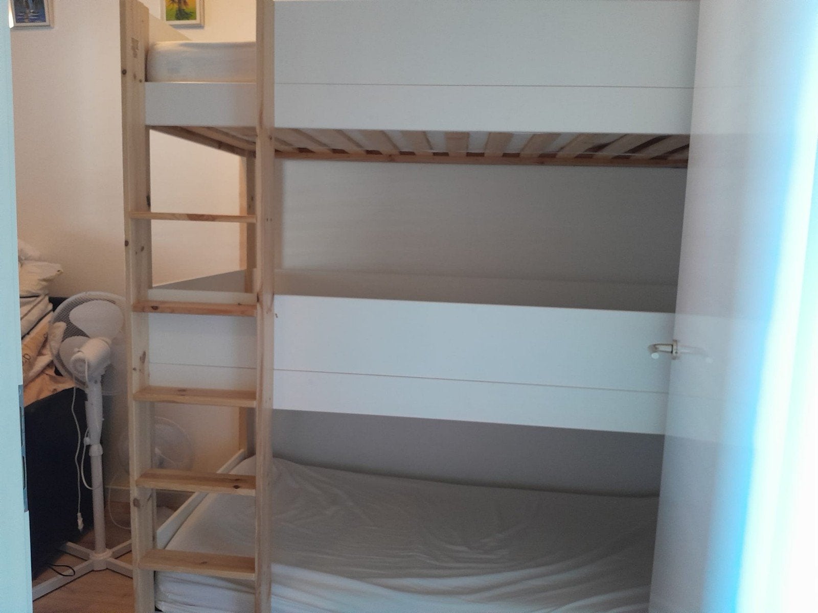 Stapelbed voor 3 personen, Huis en Inrichting, Ophalen, 90 cm, 200 cm, 180 tot 200 cm
