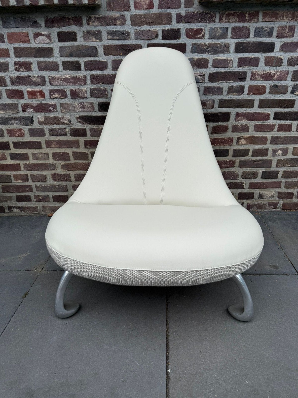 Leolux Chi fauteuil €750, Ophalen of Verzenden, 75 tot 100 cm, Leer, 50 tot 75 cm