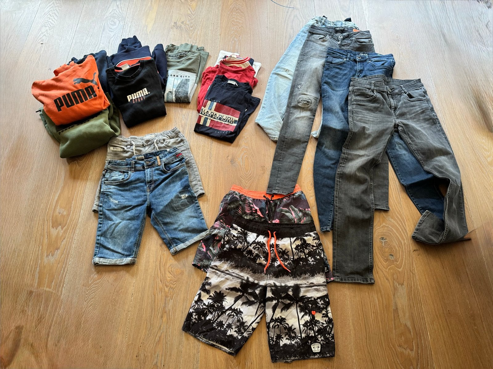 Kledingpakket Jongen Maat 164-176: Puma, Brunotti, Protest, Ophalen of Verzenden, Gebruikt, Jongen, Broek