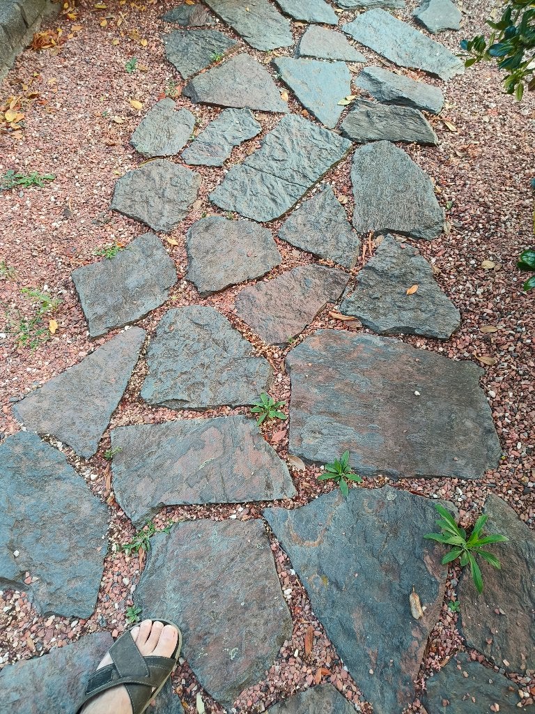 leisteen, Tuin en Terras, Tegels en Klinkers, Ophalen, Gebruikt, Terrastegels, Natuursteen