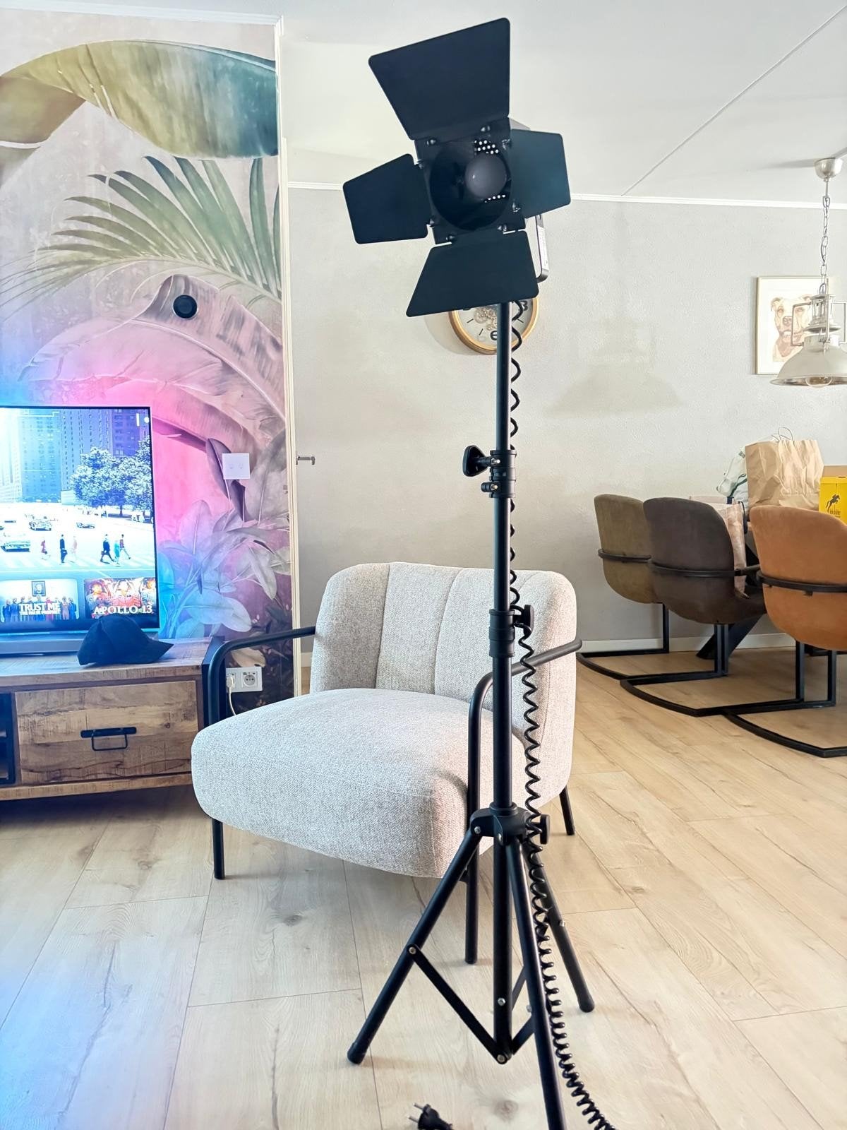 Lamp - grappig design als spotligth/studiolamp, Ophalen, Zo goed als nieuw, E27 (groot), Led-lamp