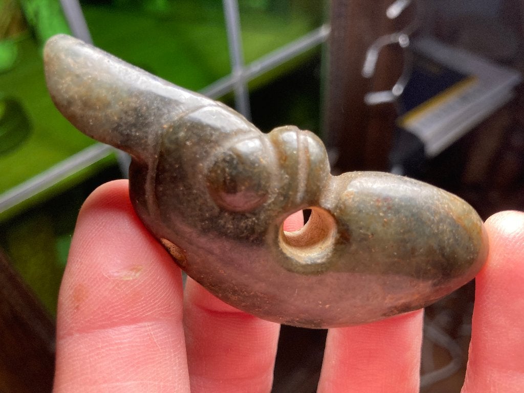 Kristallen Schedel Draak Hongshan Hanger  van Jade, Ophalen of Verzenden
