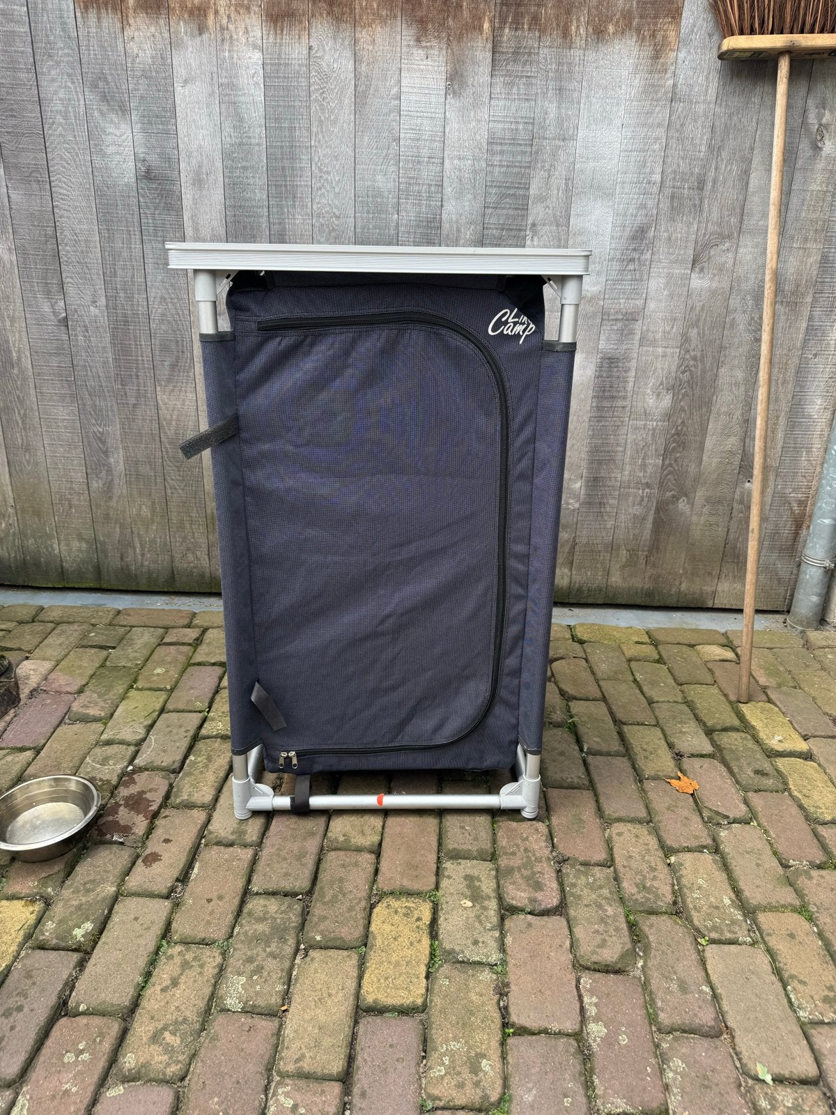 Camp opvouwbare campingkast met 3 planken, Caravans en Kamperen, Kampeeraccessoires, Ophalen, Gebruikt