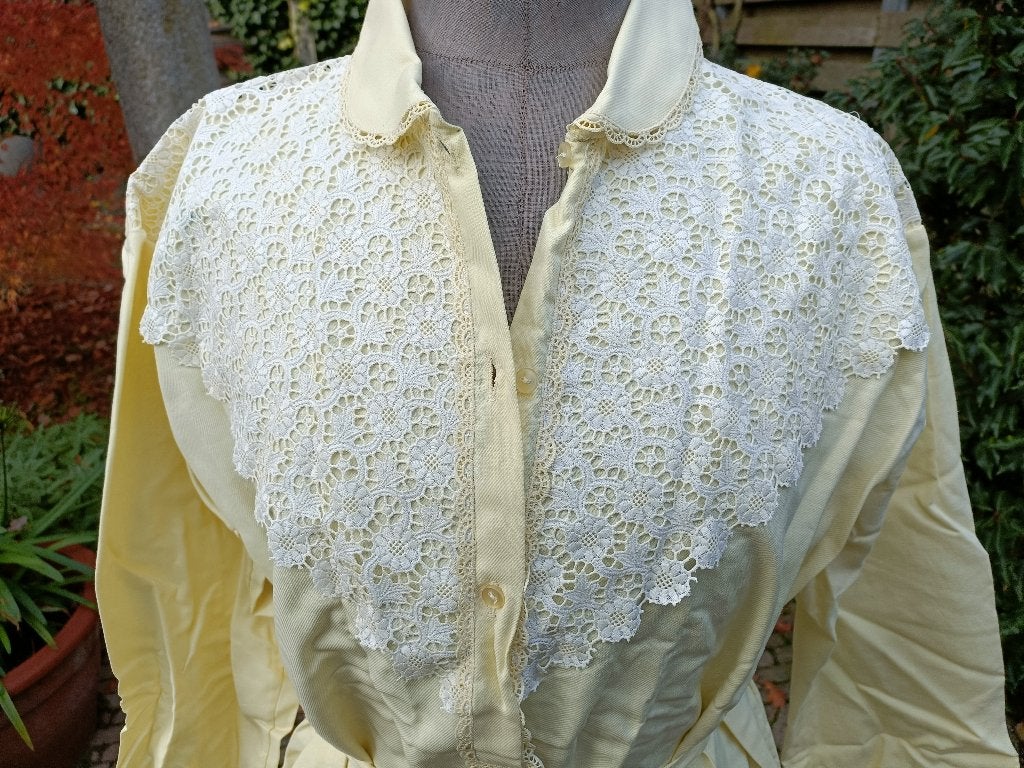 Origineel vintage dames duster ochtendjas peignoir (MZ23), Ophalen of Verzenden, Nieuw
