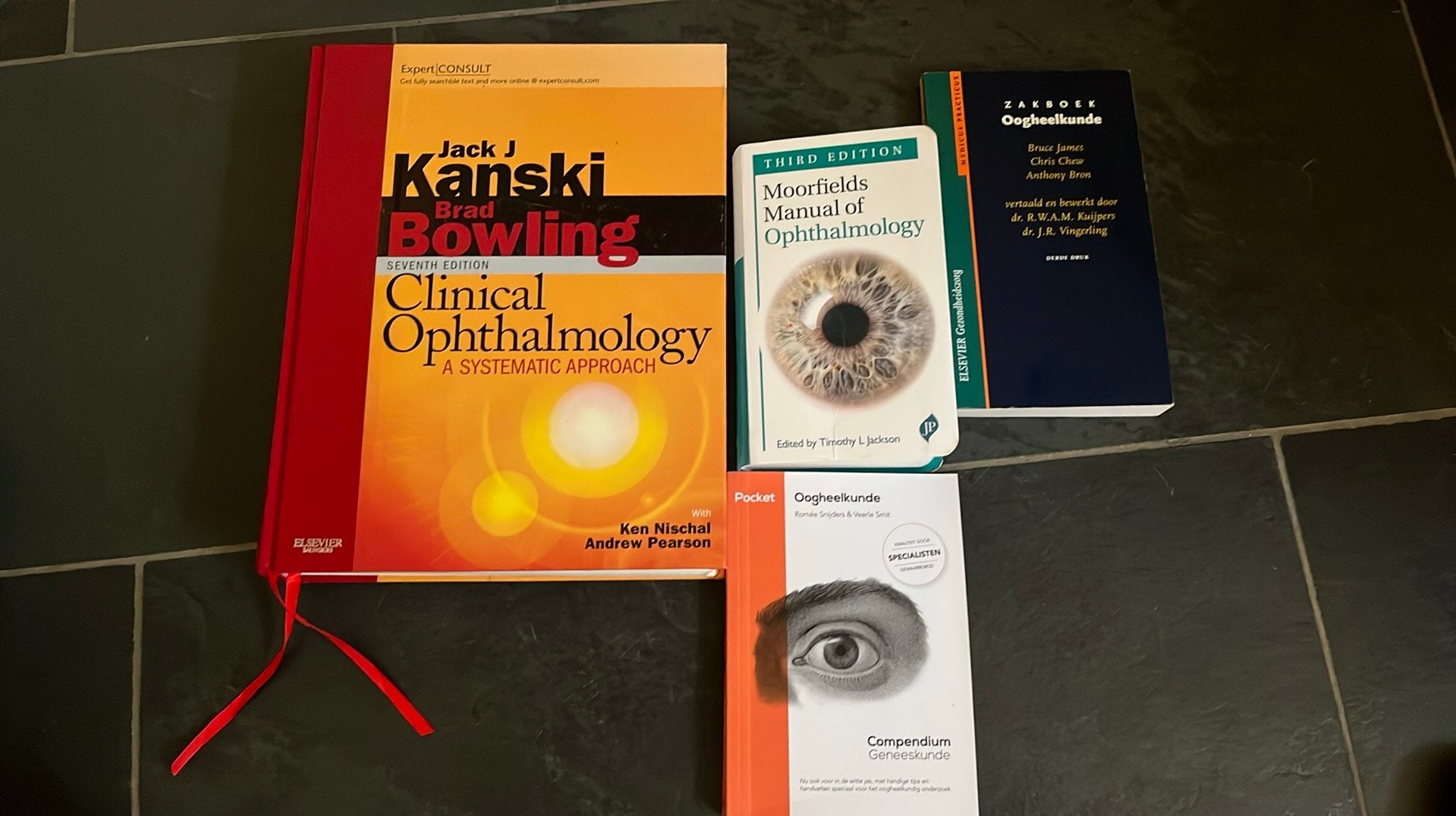 Clinical Ophthalmology Kanski en nog 3 boeken oogheelkunde, Boeken, Ophalen of Verzenden, Brad Bowling, Beta, WO