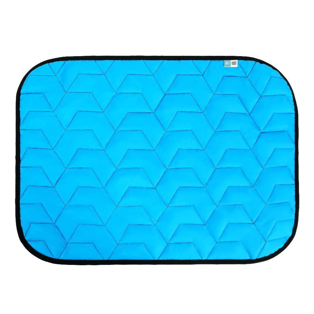AiryVest Hondenkussen Omkeerbaar L 100x70 cm Blauw -45%!!!, Ophalen of Verzenden, Nieuw, Polyester