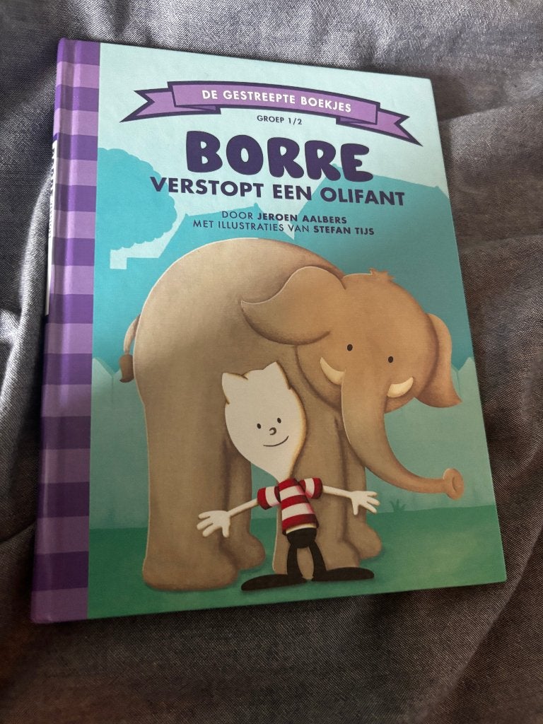 Borre verstopt een Olifant (advr 68), Boeken, Kinderboeken | Kleuters, Ophalen of Verzenden, Zo goed als nieuw, Jongen of Meisje