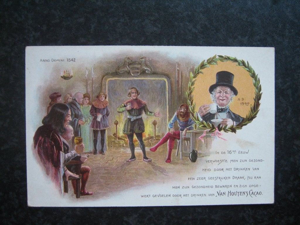 van HOUTEN Cacao  B   1900, Ophalen of Verzenden, Voor 1920, Overige thema's