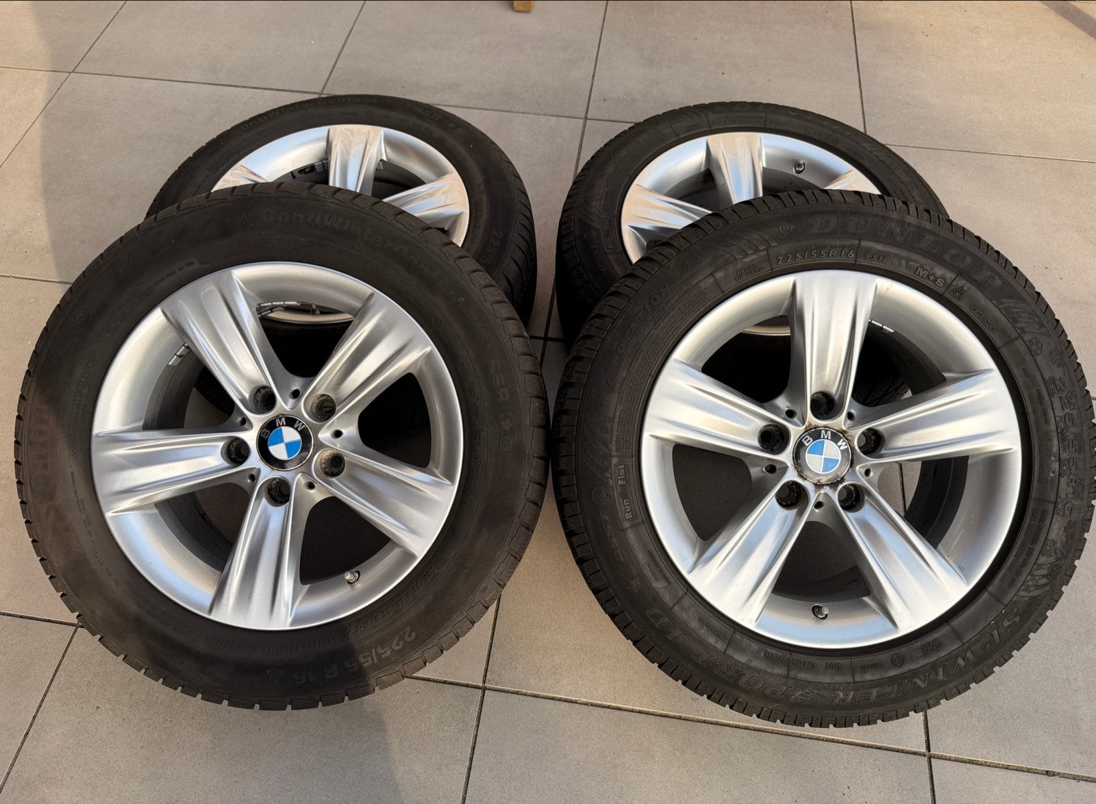 BMW 16 inch velgen met winterbanden, Ophalen