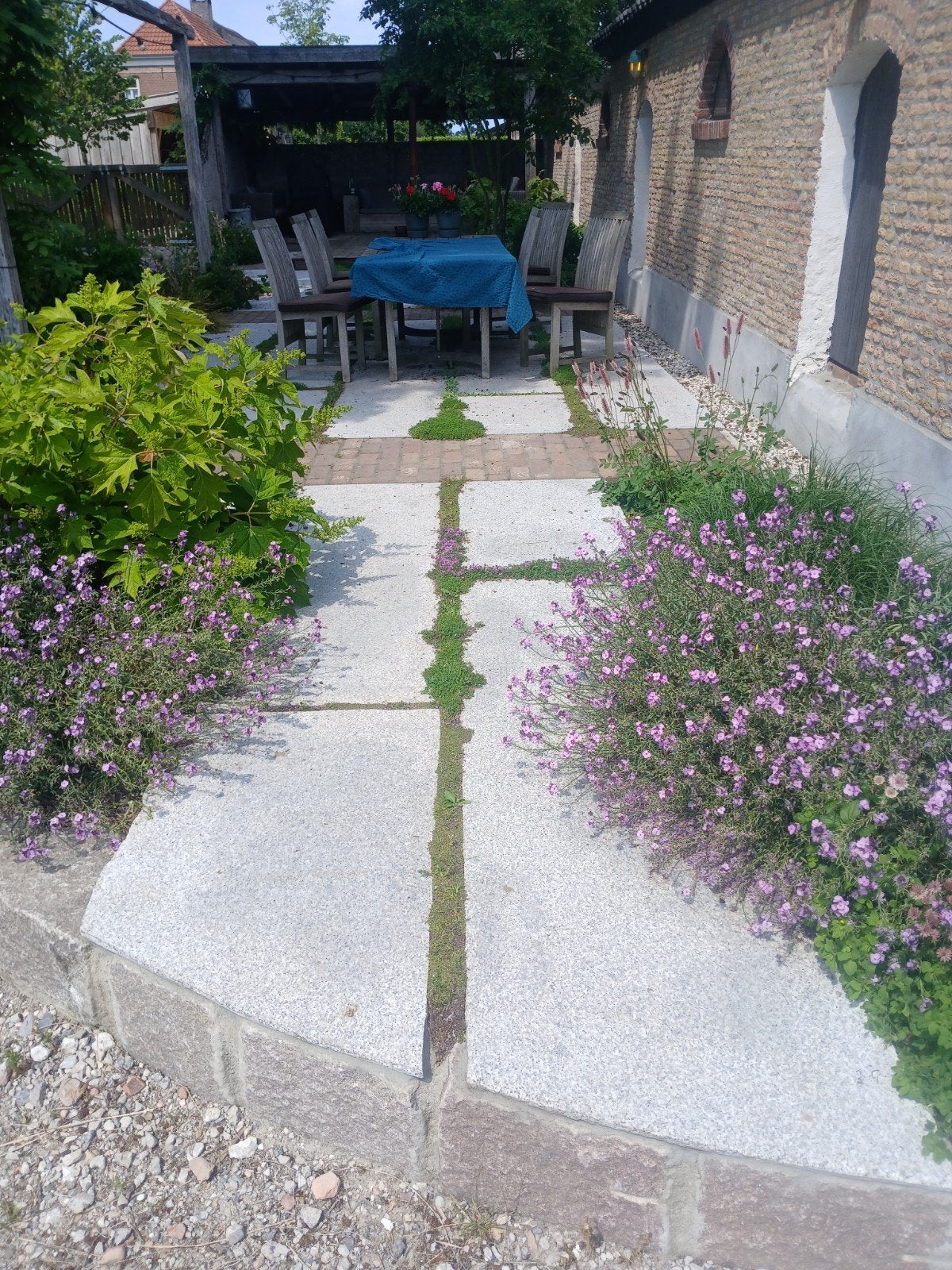 Granieten tegels/keukenbladen 65x200x3 cm (70 stuks), Tuin en Terras, Tegels en Klinkers, Ophalen, Gebruikt, Overige typen, Natuursteen