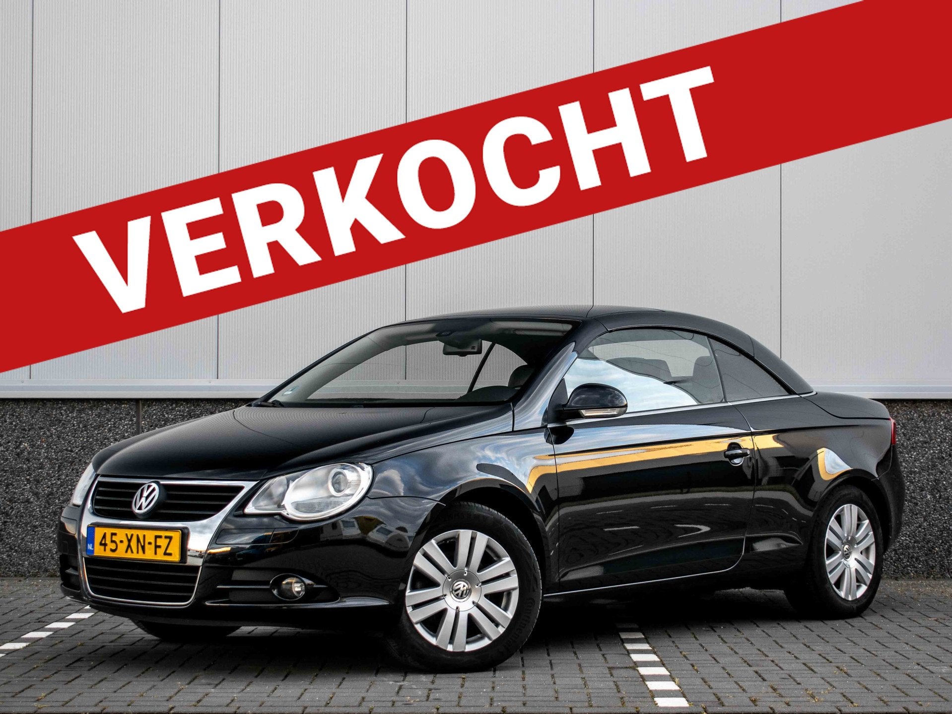 Volkswagen Eos 2.0-16v FSI | Distributieriem nieuw | Leder |, Auto's, Volkswagen, Voorwielaandrijving, Gebruikt, Zwart, 4 cilinders