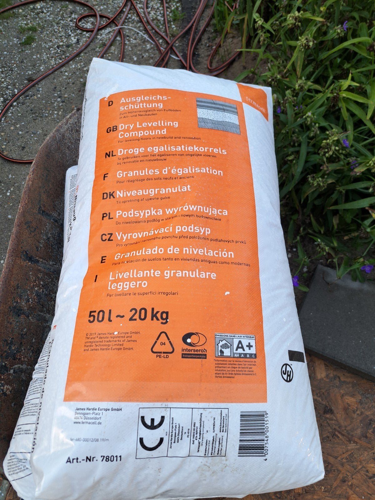 Fermacell egalisatie korrels, Ophalen, Overige materialen, 30 cm of meer, 50 tot 150 cm