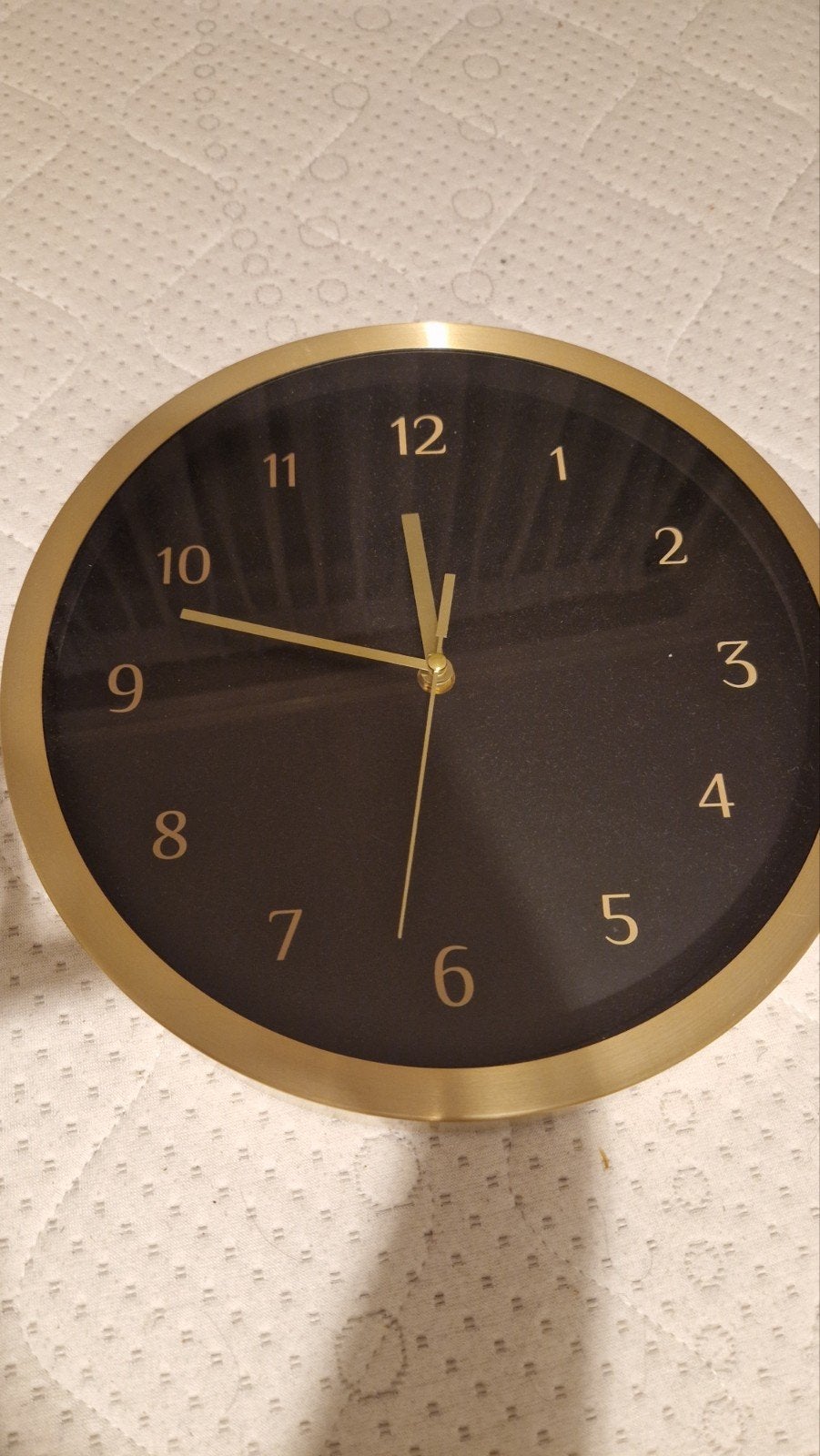 Klok- Wandklok Rond 30cm, Wandklok, Analoog, Ophalen of Verzenden, Zo goed als nieuw