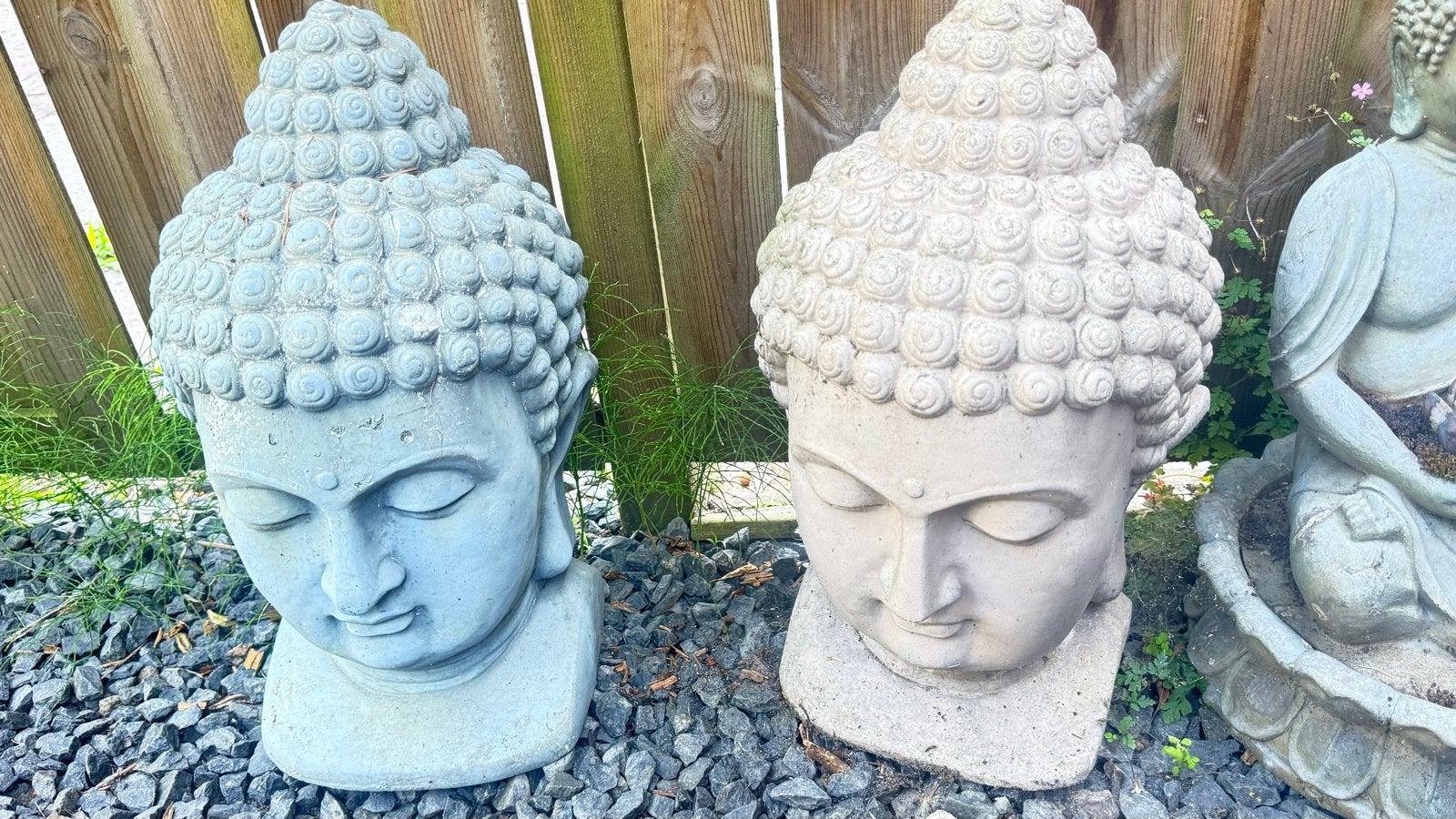 Diverse Boeddha Beelden - Steen/Keramiek per stuk €15,-, Ophalen, Gebruikt, Steen/keramiek, Grijs