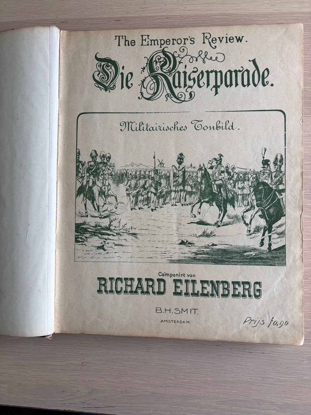 Bladmuziek Die Kaiserparade - Richard Eilenberg, Gebruikt, Klassiek, Ophalen of Verzenden, Artiest of Componist