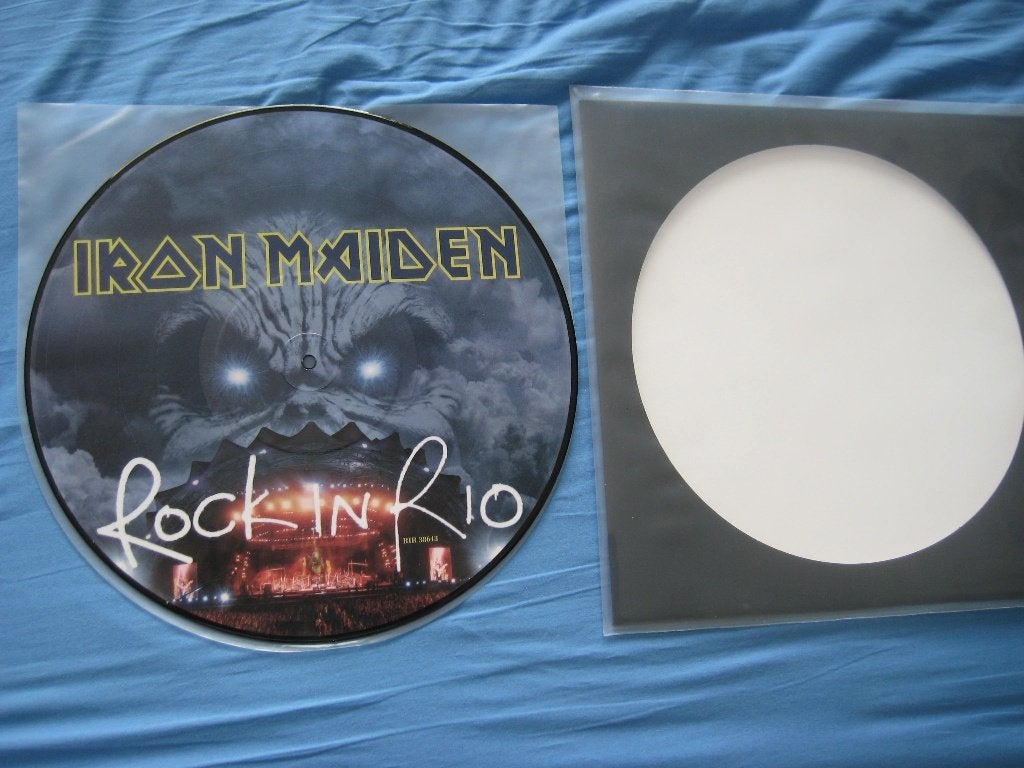 IRON MAIDEN 12" PICTURE DISC VINYL "ROCK IN RIO", Cd's en Dvd's, Ophalen of Verzenden, Zo goed als nieuw